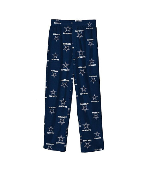Big Boys Navy Dallas Cowboys Team-Colored Printed Pajama Pants
