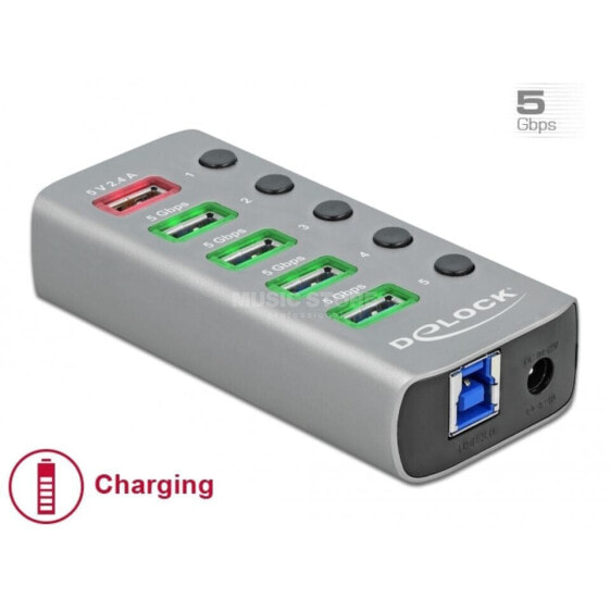 DELOCK USB 3.2 Gen 1 Hub mit 4 Ports