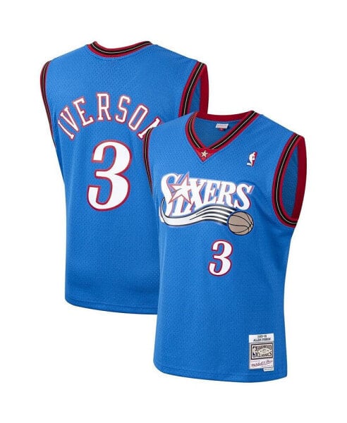 Men's Allen Iverson Royal Philadelphia 76ers Hardwood Classics 2000-01 Swingman Jersey