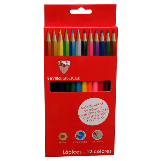 Цветные карандаши Sevilla FC 12 цветов