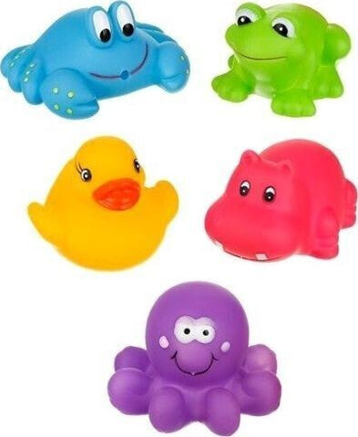 Игрушки для ванной цветные зверюшки AKUKU AKUKU