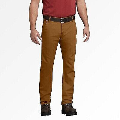 Dickies Men's Regular Fit Straight Duck Carpenter Pants - Brown 36x32