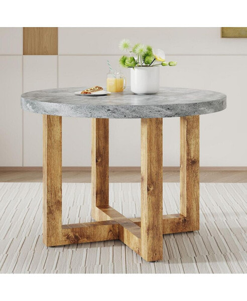 Circular Dining Table with MDF Top, 42"x42"x30"