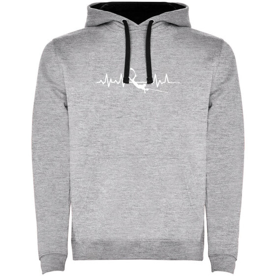 KRUSKIS Spearfishing Heartbeat Two-Colour hoodie