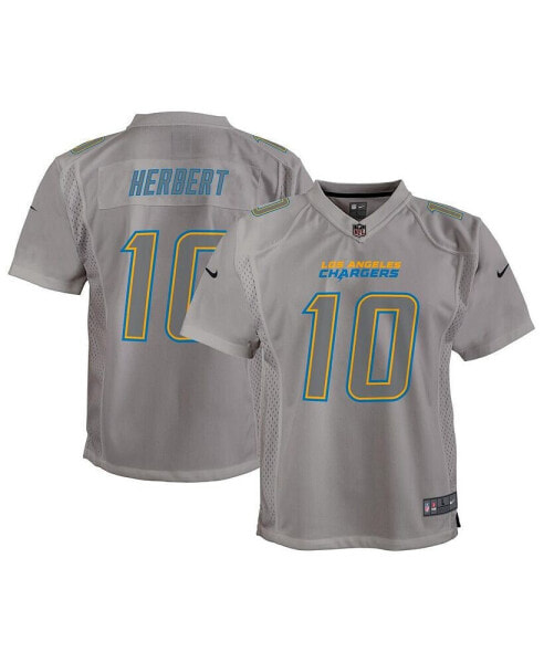 Big Boys Justin Herbert Gray Los Angeles Chargers Atmosphere Game Jersey