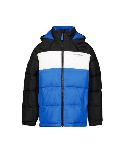 Minus Zero Toddler and Little Boys Color Block Puffer Coat