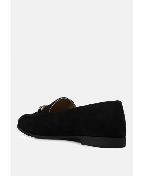 Women's zaara solid faux suede loafers