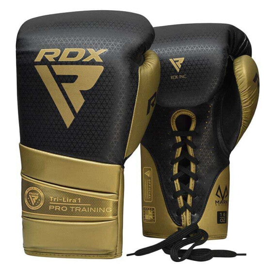 Перчатки боксерские RDX SPORTS Mark Pro Training Tri Lira 1 - Золотые