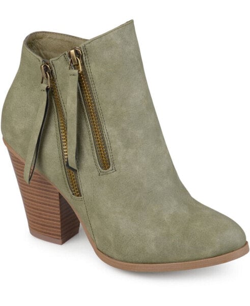 Полусапоги JOURNEE Collection Vally Zipper Bootie