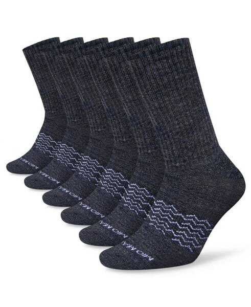 Men's Moisture Control Athletic Crew Socks 6 Pack