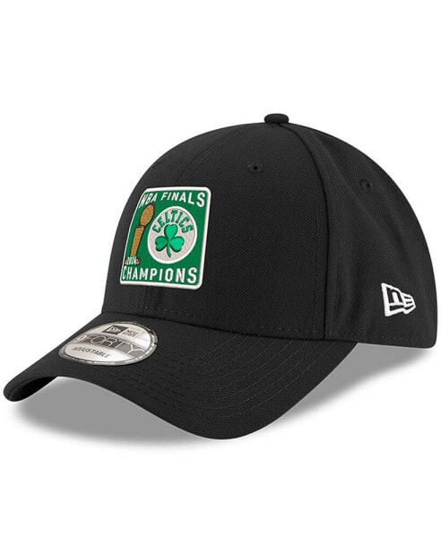 Men's Black Boston Celtics 2024 NBA Finals Champions Squared Up 9FORTY Adjustable Hat