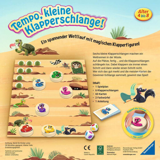 Настольная игра Ravensburger RAV Tempo kleine Klapperschlange 20950