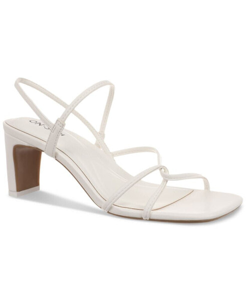 Women's Cloverr Strappy Block-Heel Sandals, Created for Macy's