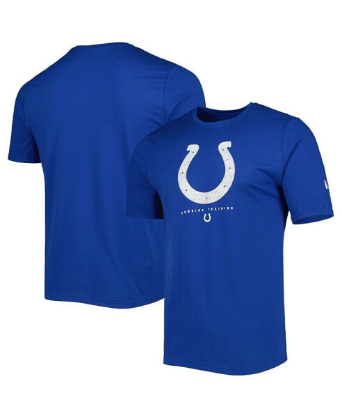 Men's Royal Indianapolis Colts Combine Authentic Ball Logo T-shirt