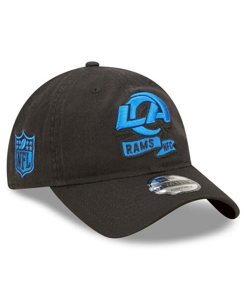 Men's Black Los Angeles Rams 2022 Sideline Adjustable 9TWENTY Hat