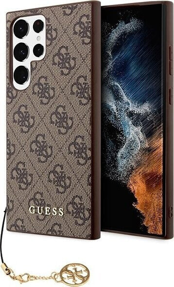 Guess Guess 4G Charms Collection - Etui Samsung Galaxy S23 Ultra (brązowy)