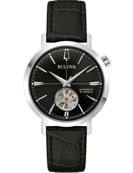 Bulova 96A317 Mens Watch Aerojet Automatic 38mm 3ATM