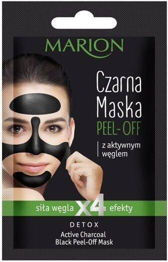 Marion Detox Aktywny Węgiel Maska czarna peel-off 6g