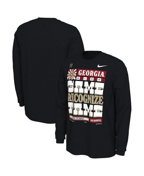 Men's Black Georgia Bulldogs College Football Playoff 2022 National Champions Locker Room Long Sleeve T-shirt