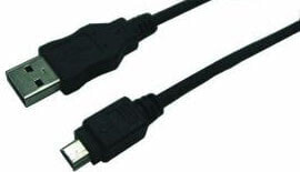 LogiLink CU0014 - 1.8 m - USB A - Mini-USB B - USB 2.0 - Male/Male - Black