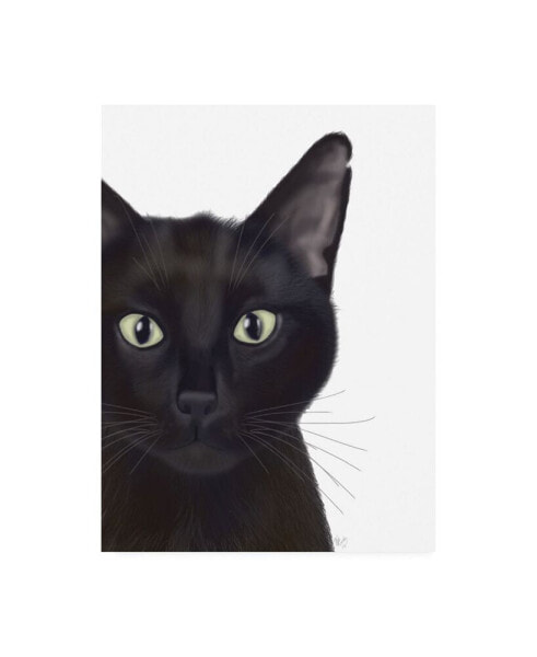Fab Funky Cat, Portrait of Gus Canvas Art - 19.5" x 26"