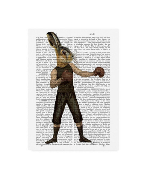 Fab Funky Boxing Hare Gloves Canvas Art - 27" x 33.5"
