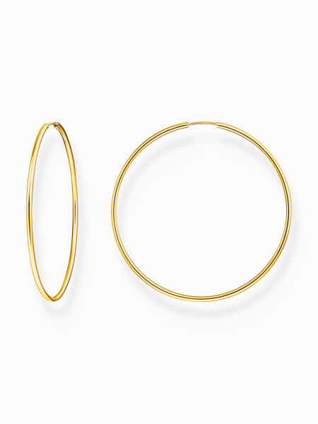 Thomas Sabo CR729-413-39 Gold-plated hoop earrings 60 mm