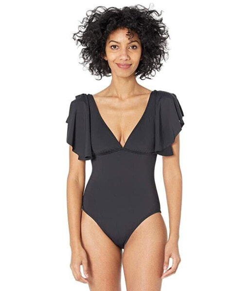 Bleu Rod Beattie 297396 Rufflicious Ruffle Sleeve One-Piece Swimsuit, size 6