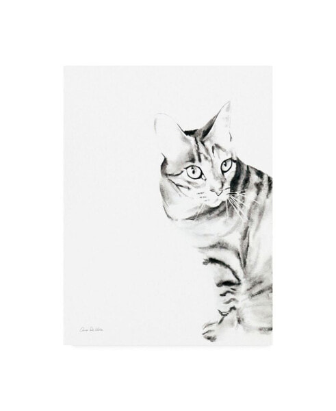 Aimee Del Valle Sadie Tiger Striped Cat Canvas Art - 27" x 33.5"