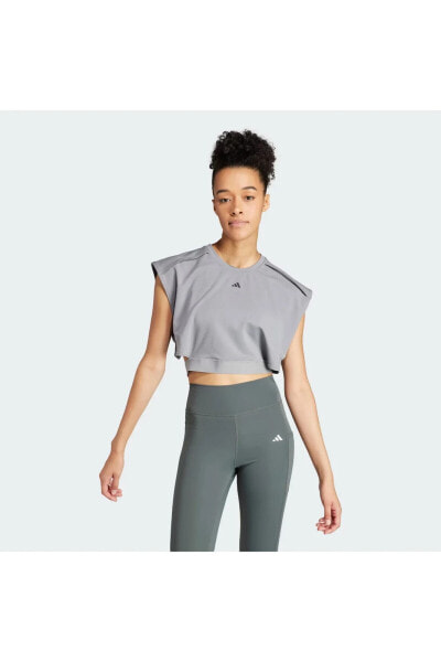 Топ Adidas Power Crop Grey Yaka