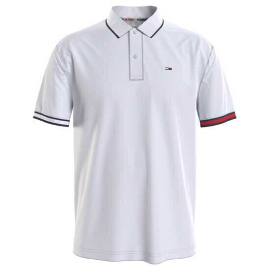 TOMMY JEANS Reg Flag Cuffs short sleeve polo