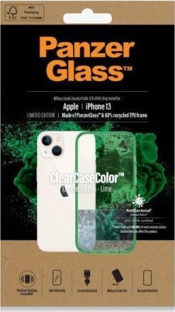 PanzerGlass PanzerGlass ClearCase - etui ochronne z powłoką antybakteryjną do iPhone 13 Lime - Gwarancja bezpieczeństwa. Proste raty. Bezpłatna wysyłka od 170 zł.