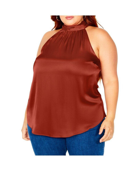 Plus Size Shine Halter Top