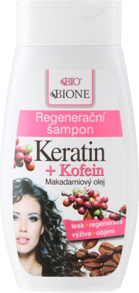 Regenerierendes Shampoo mit Keratin und Koffein