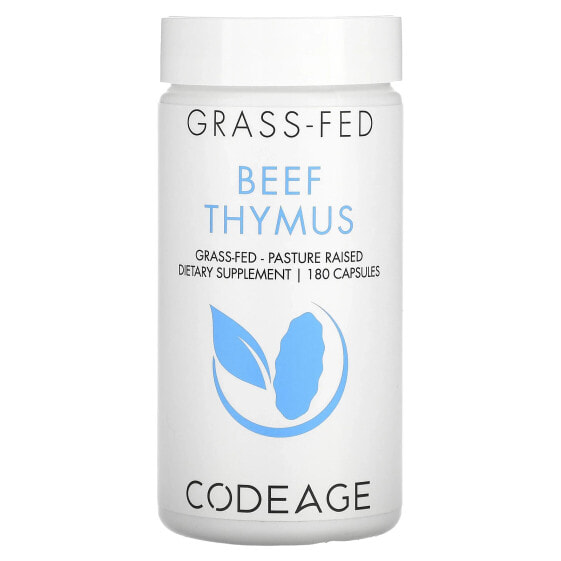 Витамины и БАДы CodeAge Thymus говяжий, 180 капсул