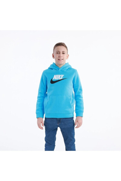 Sportswear Club Fleece Mavi Çocuk Sweatshirt
