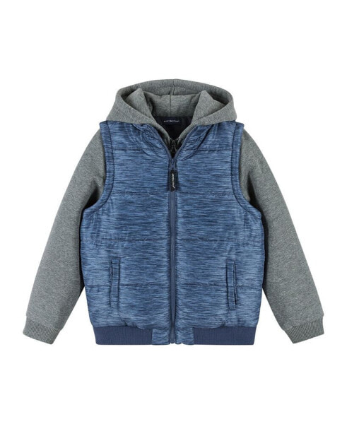 Toddler/Child Boys Hoodie Vest Combo Jacket