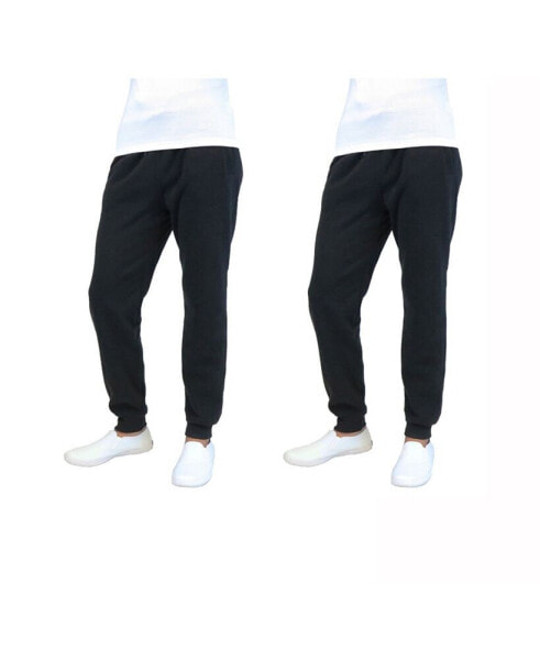 Men's 2-Packs Slim-Fit Fleece Jogger Sweatpants