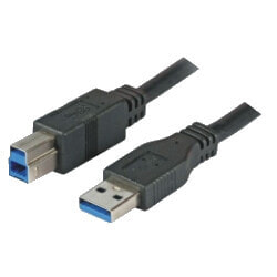 M-CAB USB A - USB B 3 m - 3 m - USB A - USB B - USB 3.2 Gen 1 (3.1 Gen 1) - Male/Male - Black