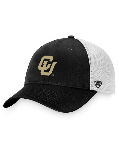 Men's Black, White Colorado Buffaloes Victory Chase Adjustable Hat