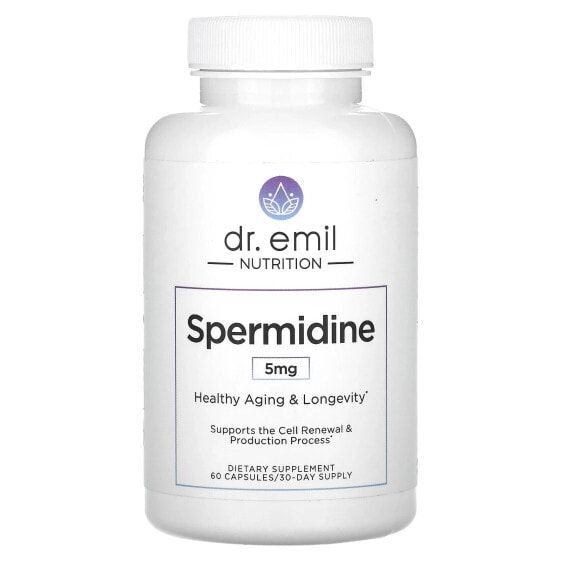 Витаминный комплекс Dr Emil Nutrition Spermidine, 5 мг, 60 капсул (2.5 мг на капсулу)