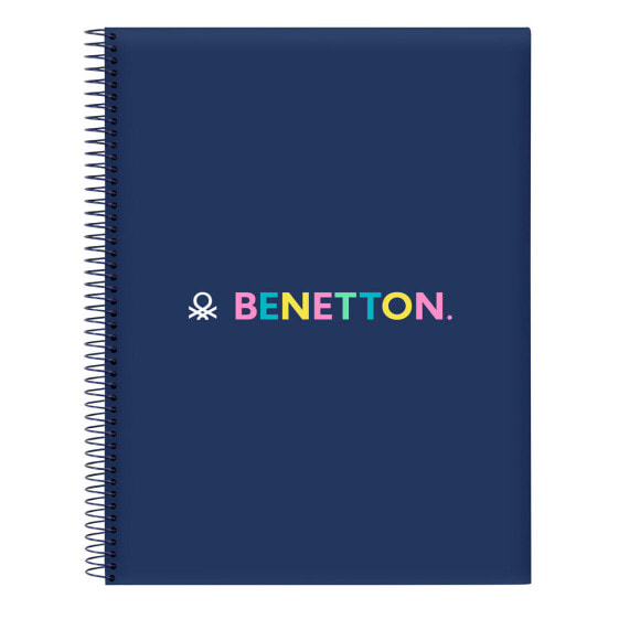 Notebook Benetton Cool Navy Blue A4 120 Sheets