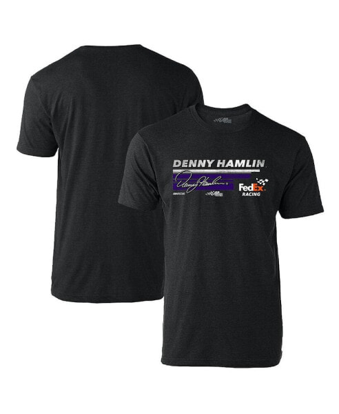 Men's Heather Black Denny Hamlin Hot Lap T-shirt