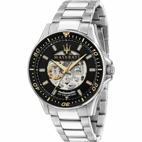 Мужские часы Maserati SFIDA AUTOMATIC Чёрный (Ø 44 mm)