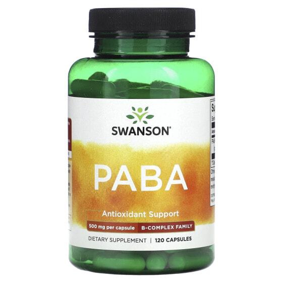 Витамины группы B Swanson PABA, 500 мг, 120 капсул