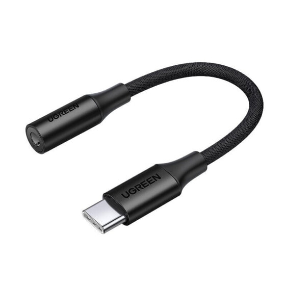 Адаптер для наушников USB-C к 3,5 мм Mini Jack 10 см - черный UGreen