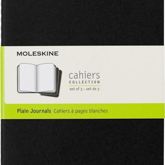 Moleskine Zestaw 3 Zeszytów MOLESKINE Cahier Journals L (13x21cm) gładki, 80 stron, czarny