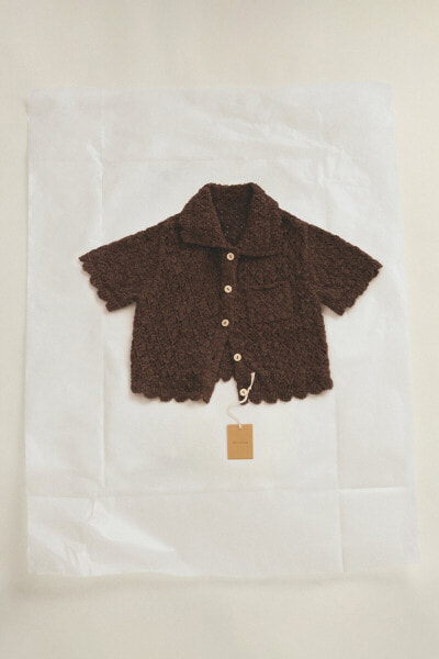 Timelesz - linen blend knit top