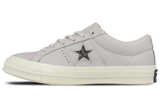 Converse One Star Ox 防滑耐磨减震 低帮 板鞋 男女同款 灰白 / Кроссовки Converse One Star Ox 157805C