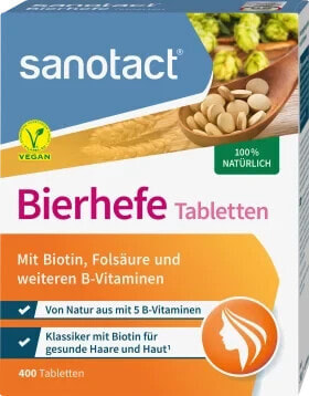 Bierhefe Tabletten 400 St., 200 g